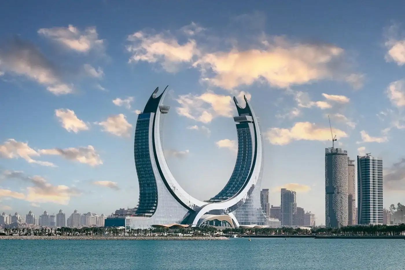 Katara Towers in Lusail, Qatar