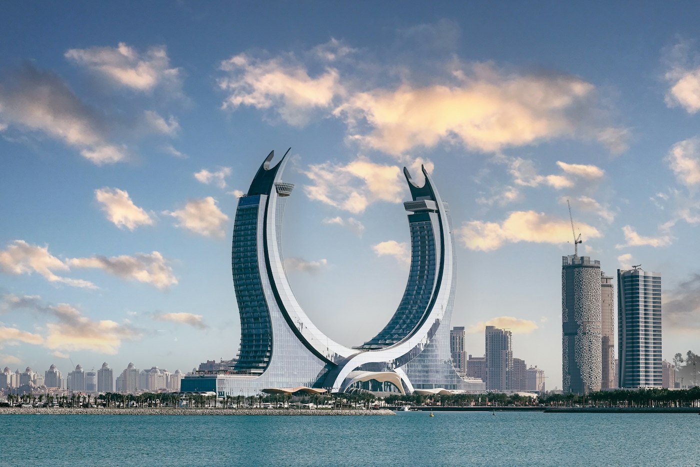 Katara Towers in Lusail, Qatar