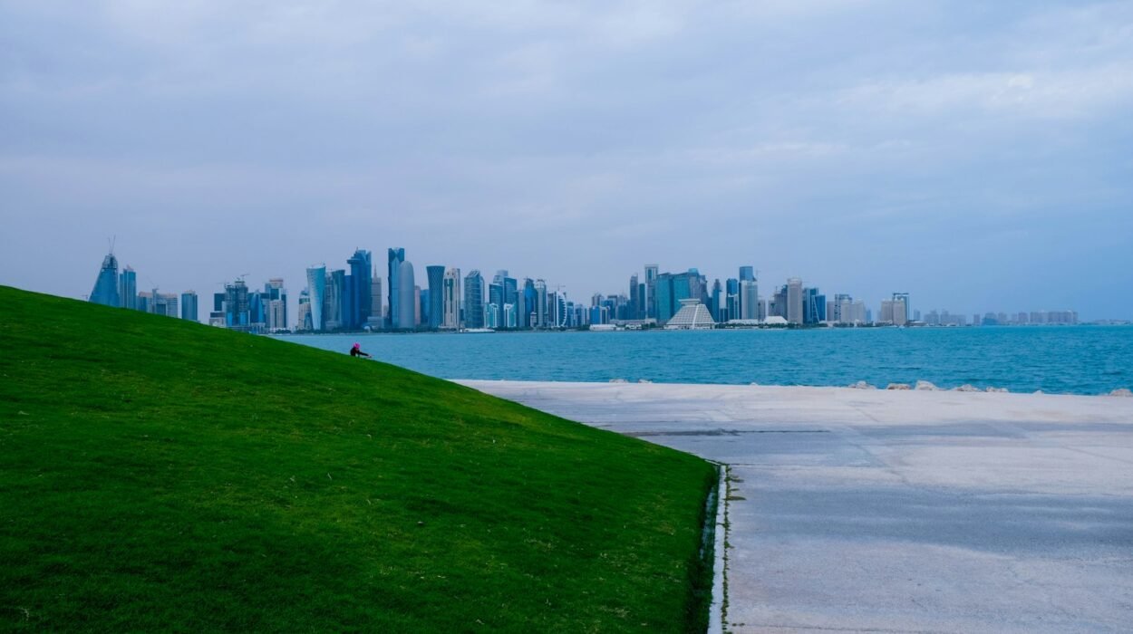 Doha skyline across the bay