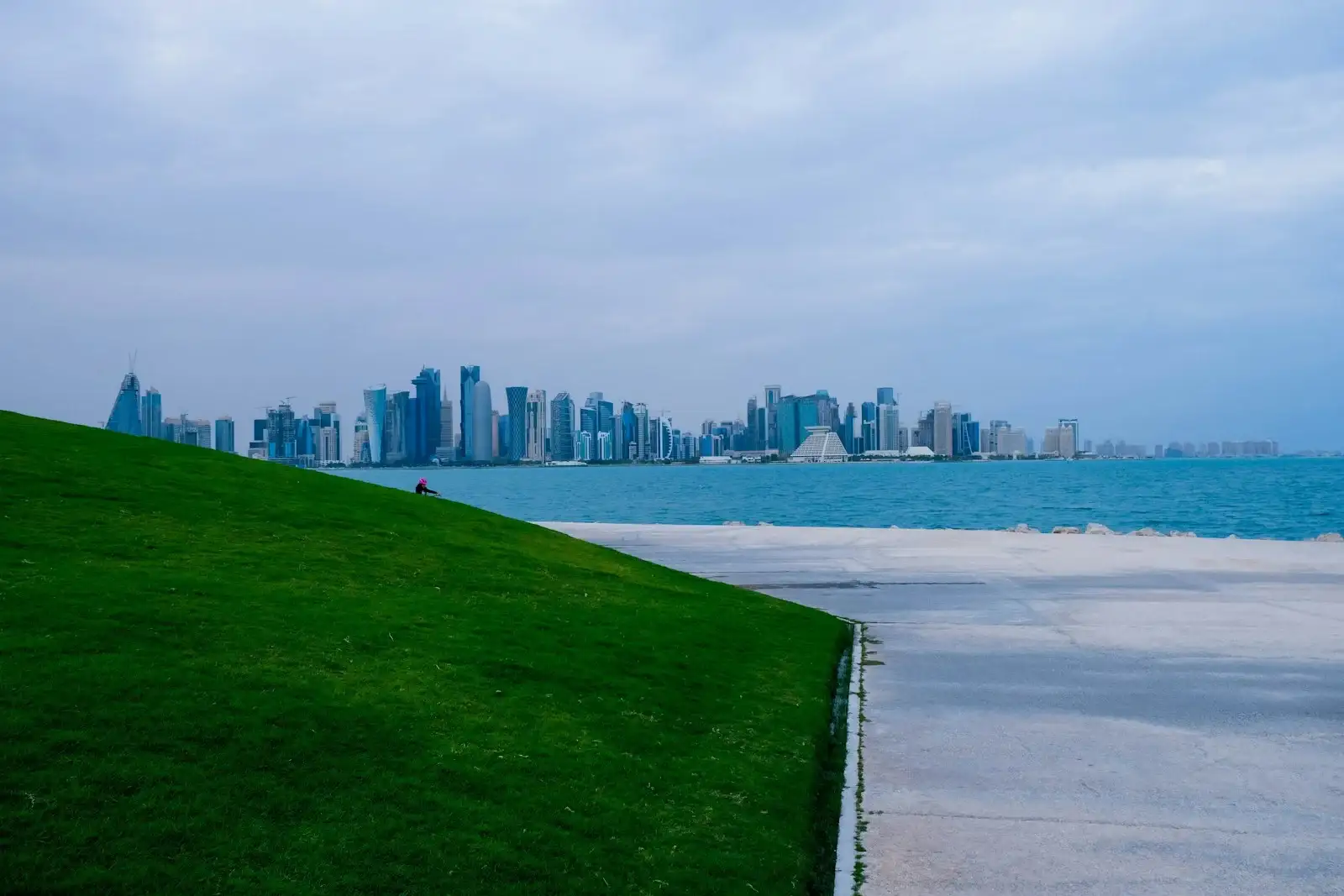 Doha skyline across the bay