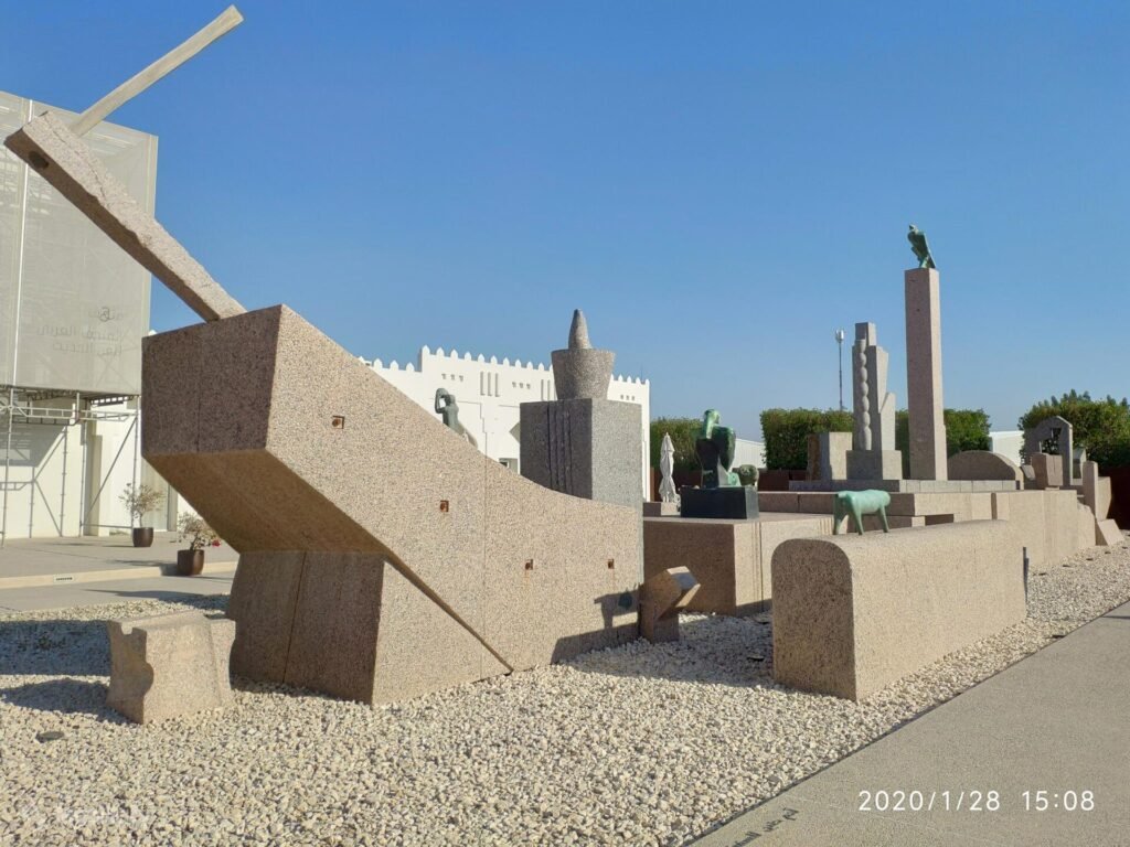 Near the entrance to Mathaf Museum in Fereej Al Zaeem