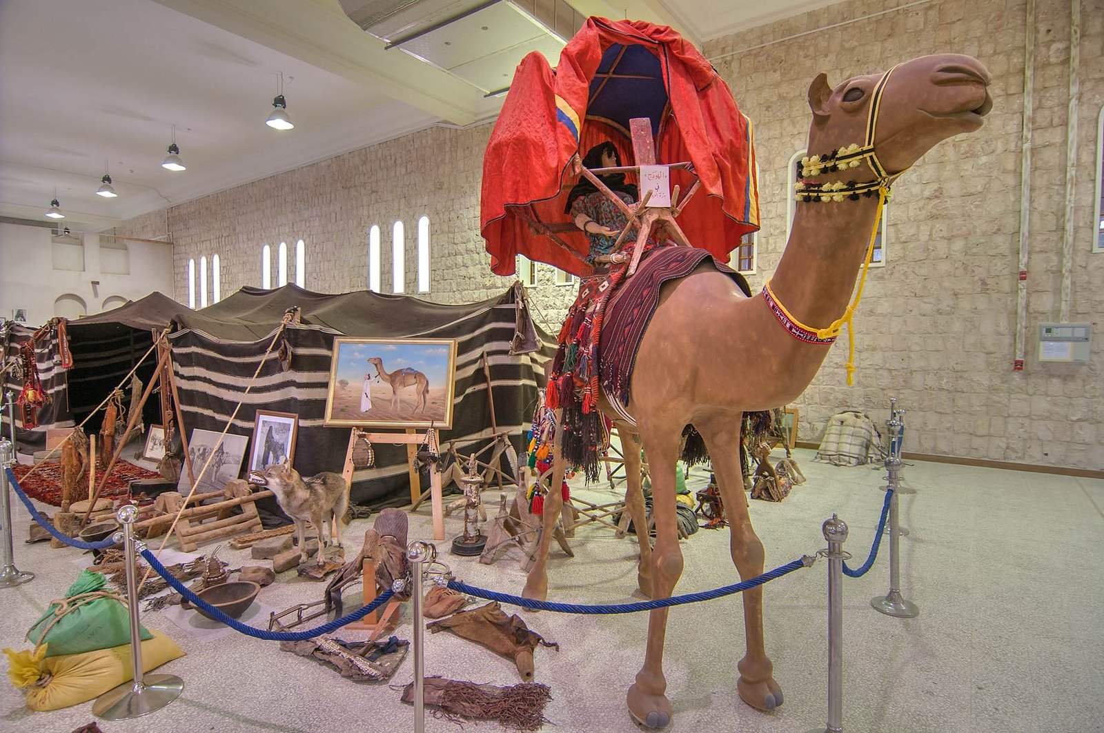 Reconstructed Bedouin camp at Sheikh Faisal bin Qassim Al Thani Museum