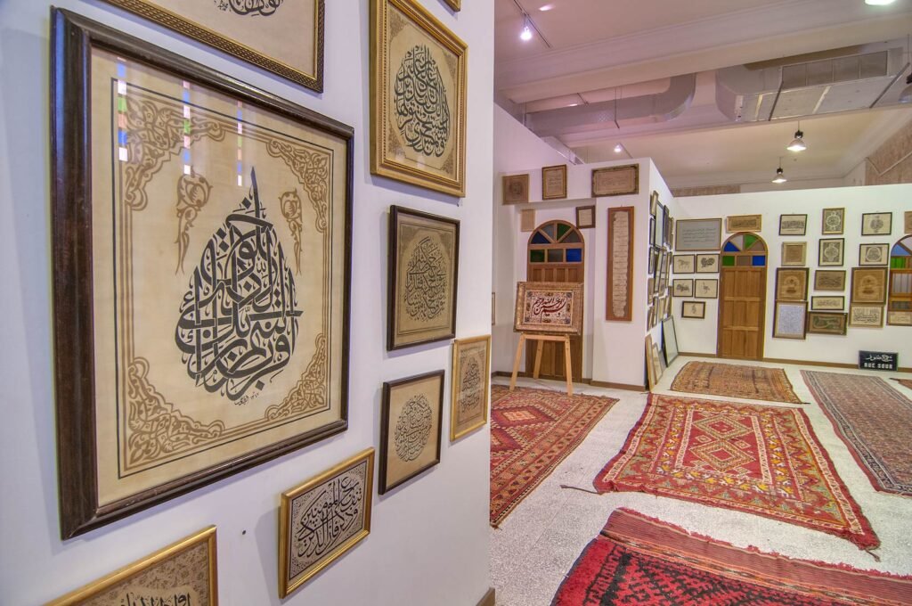 Arabic calligraphy hall in Sheikh Faisal bin Qassim Al Thani Museum